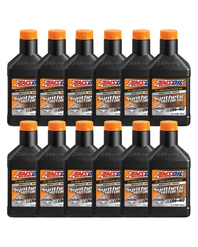 AMSOIL Signature Series 0W-40 100% Synthetic Motor Oil bottle