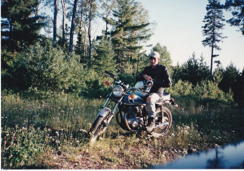 Hondo Motorcycle My old Honda 350 provided great memories and terrible clutch feel.