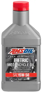 AMSOIL 15W-50 Synthetic Metric Motorcycle Oil
