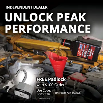 AMSOIL free padlock promotion — code LOCK826