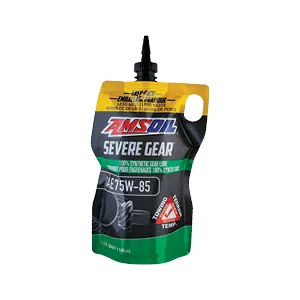 AMSOIL SEVERE GEAR® 75W-85 100% SYNTHETIC GEAR LUBE Product code : SVLPK-EA
