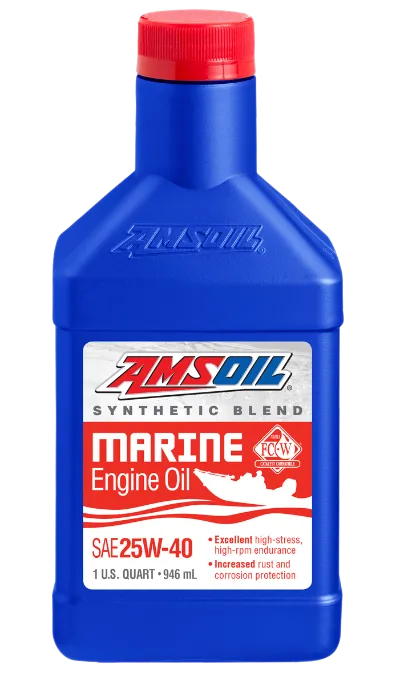 AMSOIL 25W-40 Synthetic Blend Marine Engine Oil
