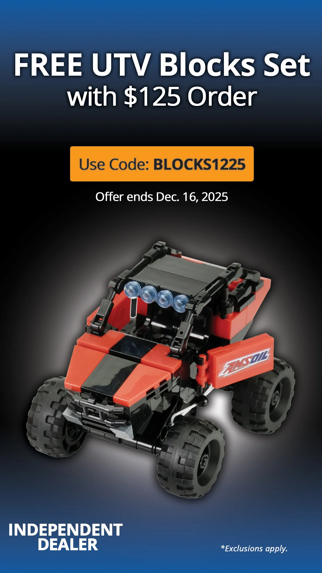 FREE UTV BLOCKS SET - AMSOIL Promotion