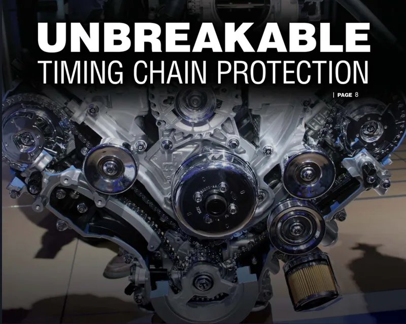 AMSOIL timing chain protection with synthetic oil